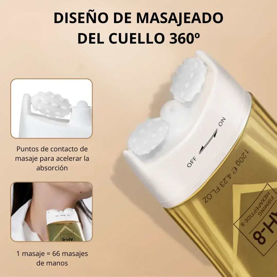 MASAJEADOR/Antiarrugas Rodillo 3D Integrado - Específico para cuello y rostro
