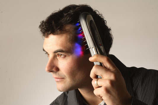 Peine con infrarrojos y láser para el crecimiento y caída del cabello